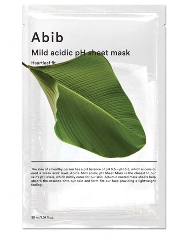 Abib Heartleaf Mild Acidic pH Sheet Mask Heartleaf Fit 10-Pack