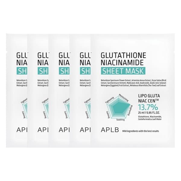 Aplb Glutathione Niacinamide Sheet Mask