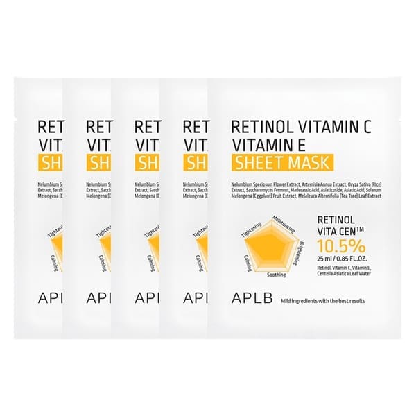 APLB Retinol Vitamin C Vitamin E Sheet Mask