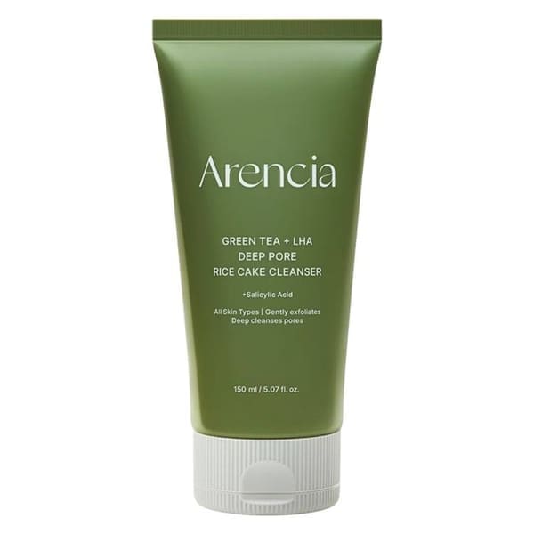 Arencia Green Tea & LHA Deep Pore Rice Cake Cleanser