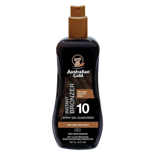 Australian Gold Instant Bronzer Spray Gel With Bronzer SPF 10