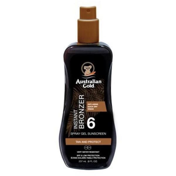 Australian Gold Instant Bronzer Spray Gel With Bronzer SPF6