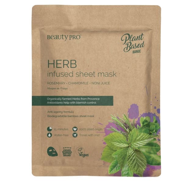 Beauty Pro Plant Based Herb Infused Sheet Mask
