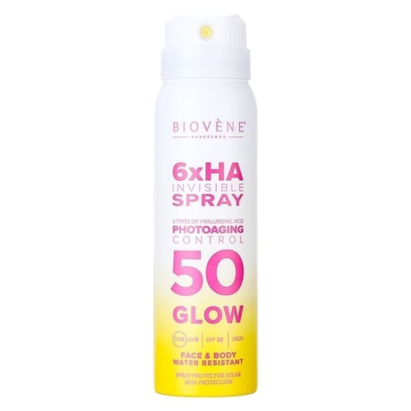 Biovène INVISIBLE SPF50 Photoaging Control Spray with 6 Types of Hyaluronic Acid for Face & Body