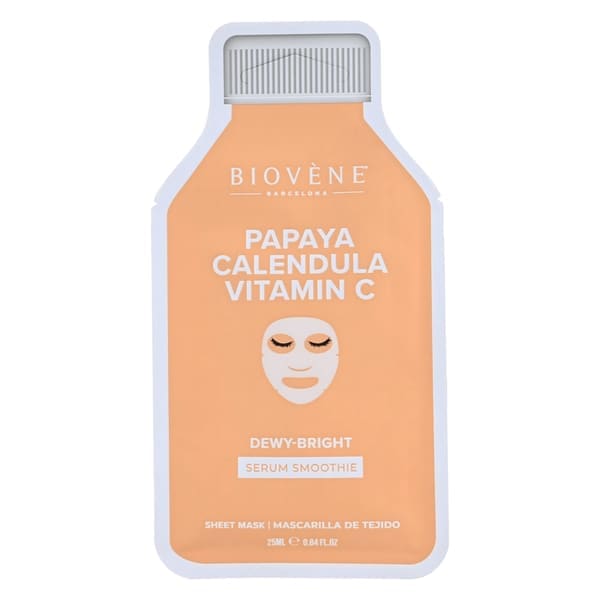 Biovène Papaya Vitamin C Dewy-Bright Smoothie Serum Sheet Mask