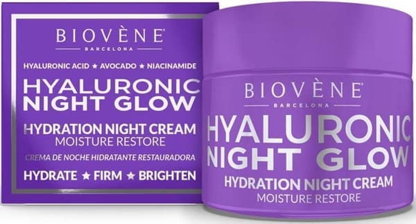 Biovène Star Collection Hyaluronic Night Glow Restore Hydration Night Cream