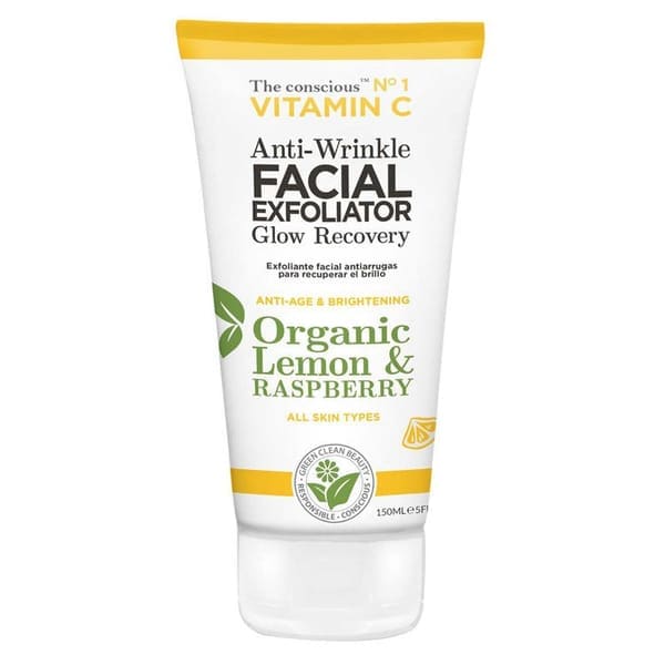 Biovène The Conscious Vitamin C Anti Wrinkle Facial Exfoliator Organic Lemon & Raspberry