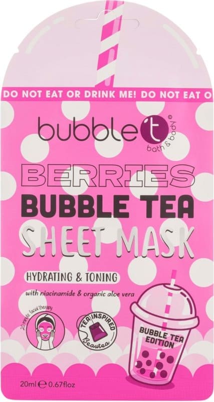 BubbleT Bubble Tea Sheet Mask Berries