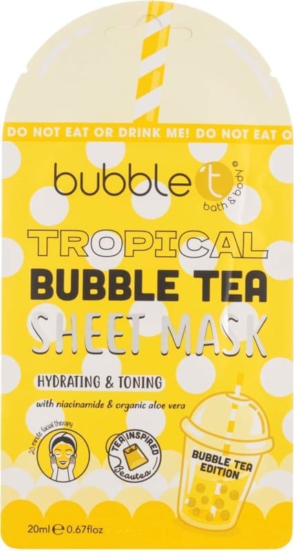 BubbleT Bubble Tea Sheet Mask Tropical