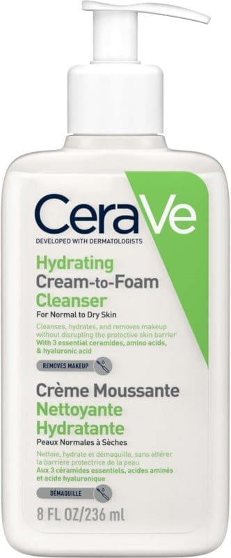 CeraVe Hydrating Cream-To-Foam Cleanser
