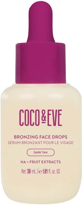 Coco & Eve Bronzing Face Drops Dark Tan