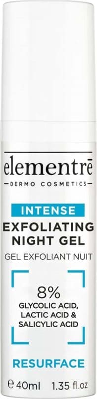 Elementrē Exfoliating Night Gel 8% Glycolic, Lactic, Salicylic Acids