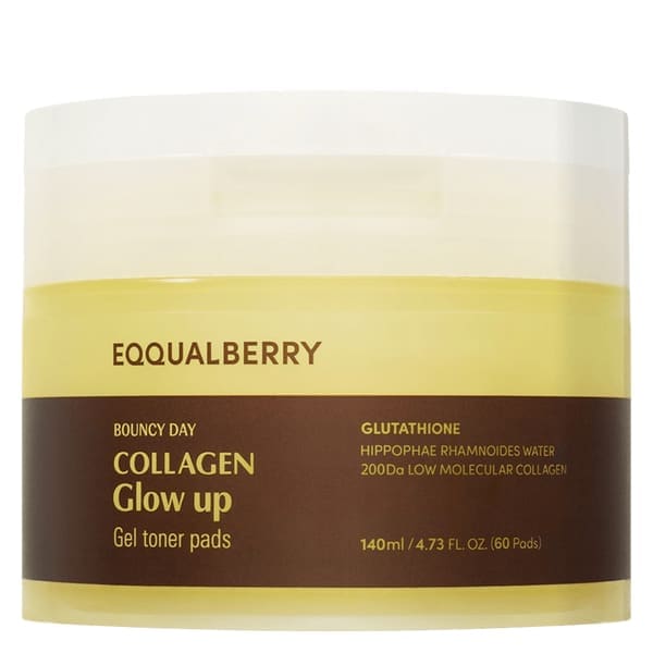 Eqqualberry Collagen Glow Up Gel Toner Pads
