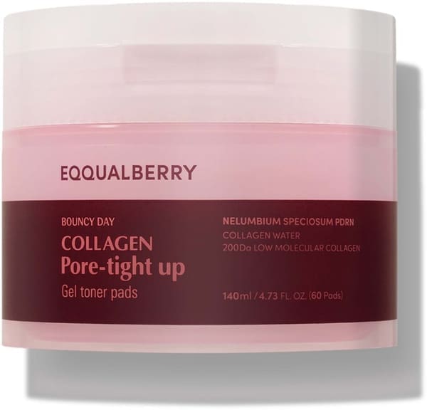 Eqqualberry Collagen Pore-Tight Up Gel Toner Pads