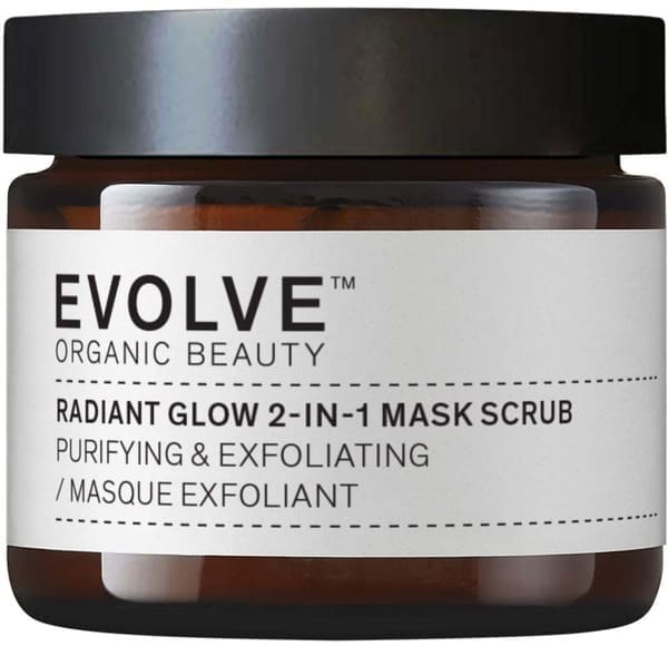 Evolve Organic Beauty Radiant Glow 2-in-1 Mask Scrub