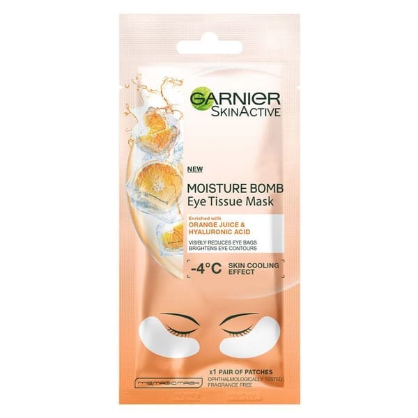 Garnier Eye Tissue Mask Moisture Bomb Orange