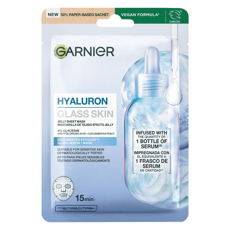 Garnier Hyaluron Glass Skin Jelly Sheet Mask