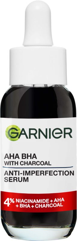 Garnier PureActive AHA BHA Charcoal Anti-Imperfection Serum For Impure Skin