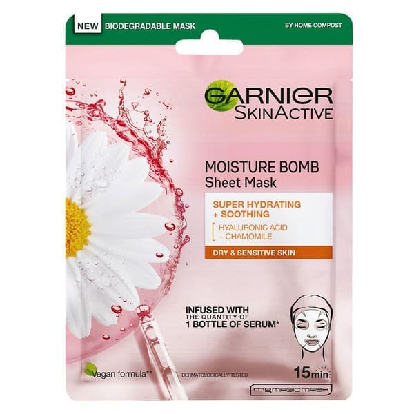 Garnier Tissue Mask Moisture Bomb Super-Hydrating Soothing