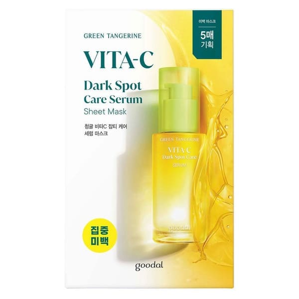 Goodal Green Tangerine Vita C Dark Spot Care Serum Sheet Mask