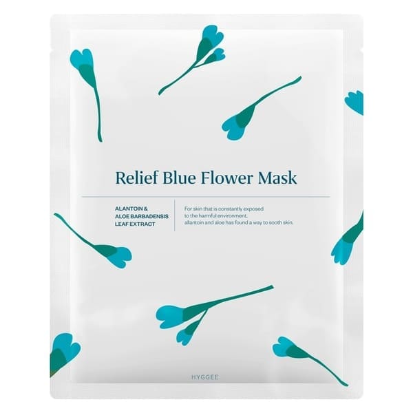 Hyggee Blue Flower Relief Flower Mask