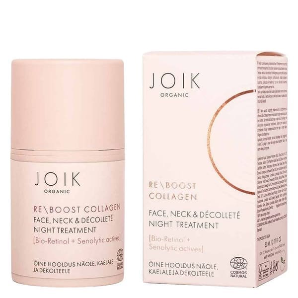 Joik Organic Re-Boost Collagen Face, Neck & Decollete Night Treatment