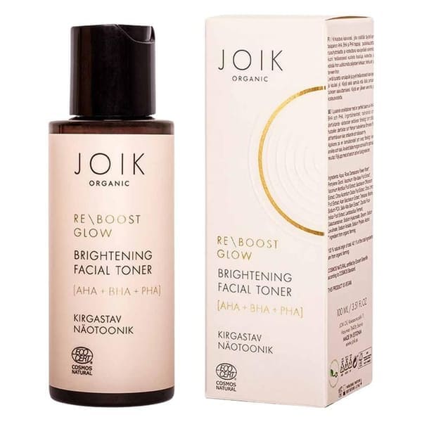 Joik Organic Re-Boost Glow AHA+BHA+PHA Brightening Facial Toner