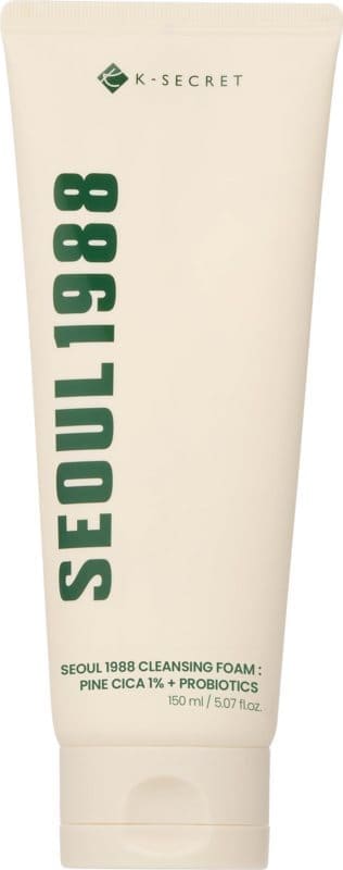 K-Secret SEOUL 1988 Cleansing Foam: Pine Cica 1% + Probiotic