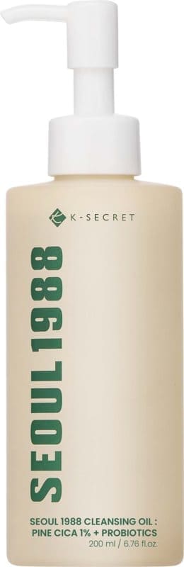 K-Secret SEOUL 1988 Cleansing Oil: Pine Cica 1% + Probiotics
