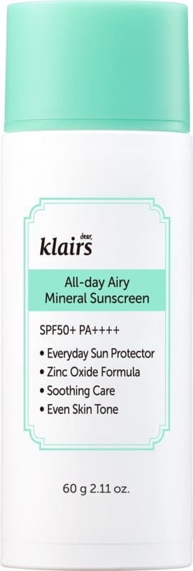 Klairs All-day Airy Mineral Sunscreen
