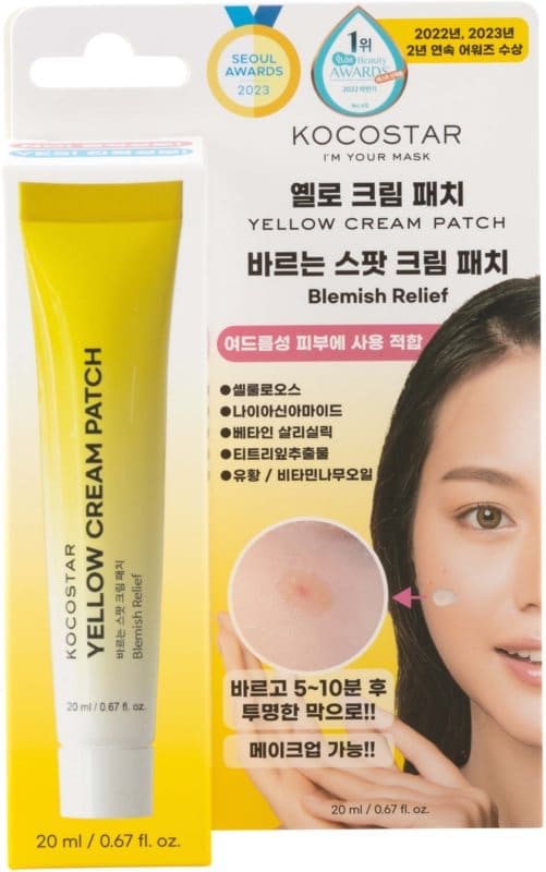 Kocostar Yellow Cream Patch Blemish Relief