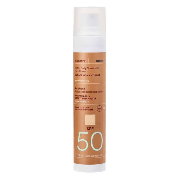 Korres Red Grape Tinted Face Sunscreen SPF50