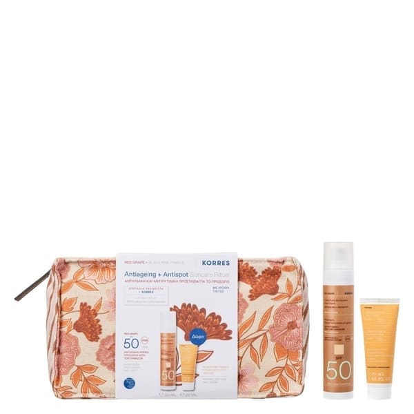 Korres Red Grape Tinted SPF50 & Black Pine Day Cream Set Duo