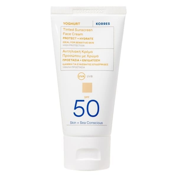 Korres Yoghurt Tinted Face Sunscreen SPF50