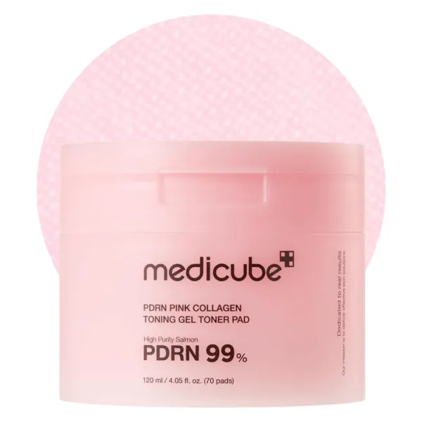 Medicube PDRN Pink Collagen Toning Gel Toner Pad