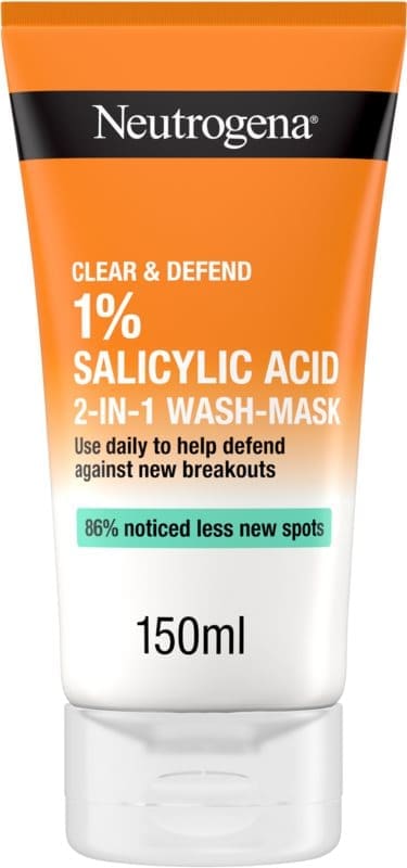 Neutrogena Clear & Defend 1 % Salicylic Acid 2-in-1 Wash-Mask