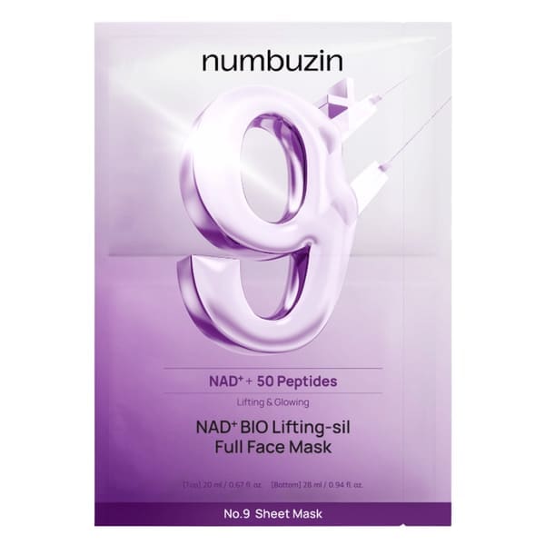 Numbuzin No. 9 NAD Bio Lifting-sil Full Face Sheet Mask