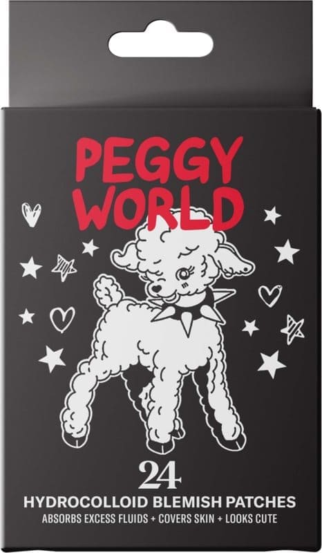 Peggy World Blemish Patches Stars and Hearts Black