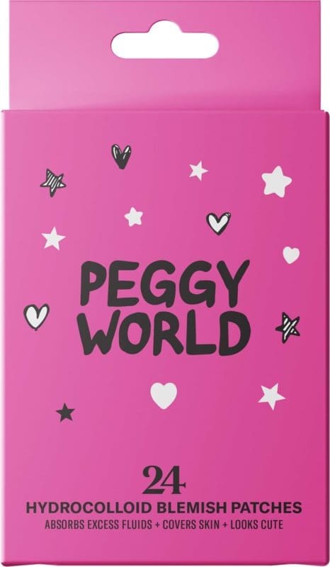 Peggy World Blemish Patches Stars and Hearts Hot Pink