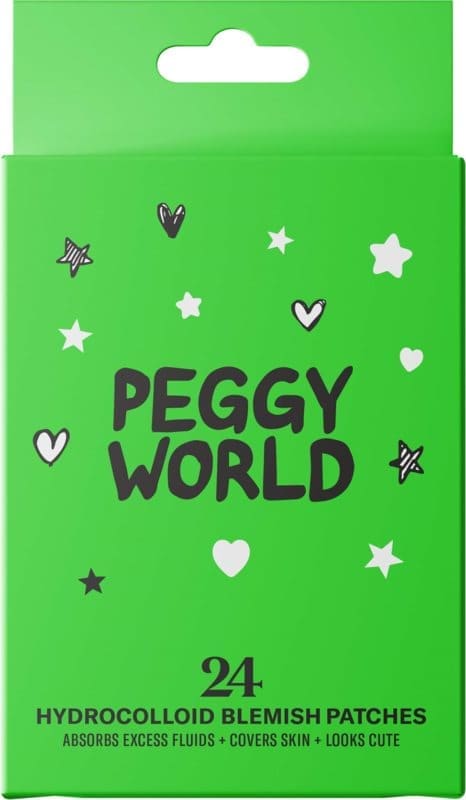 Peggy World Blemish Patches Stars and Hearts Lime Green