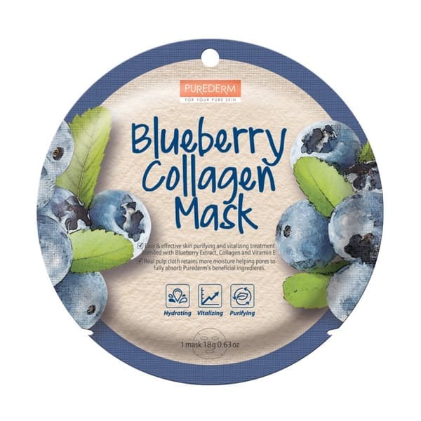 Purederm Blueberry Collagen Mask-C
