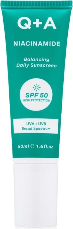 Q+A Niacinamide Balancing Face Sunscreen SPF 50