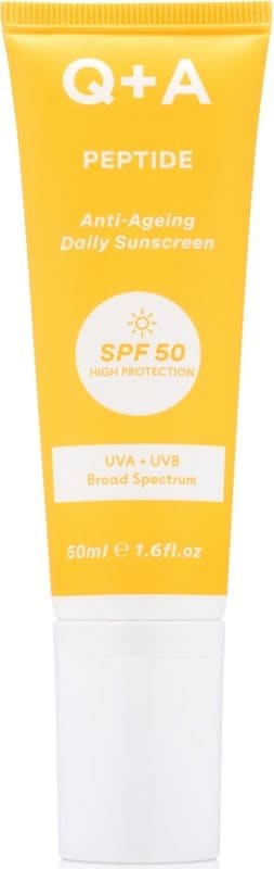 Q+A Peptide Renewing Face Sunscreen SPF 50