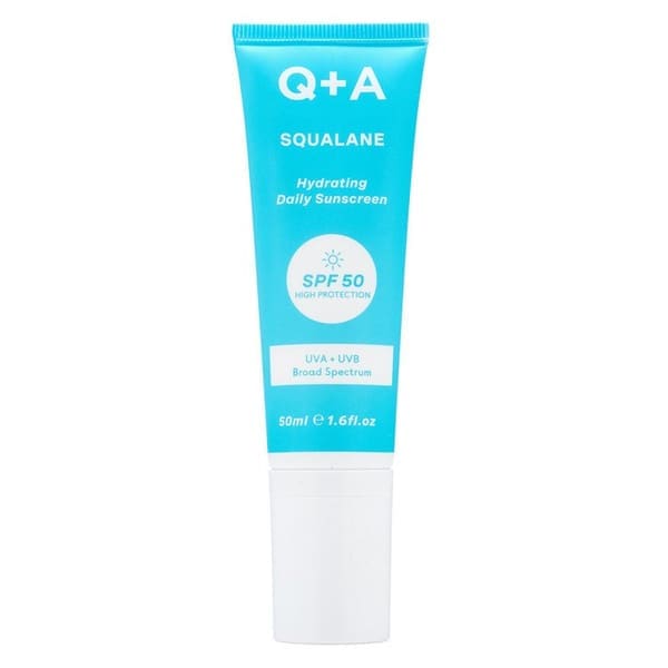 Q+A Squalane Hydrating Face Sunscreen SPF 50