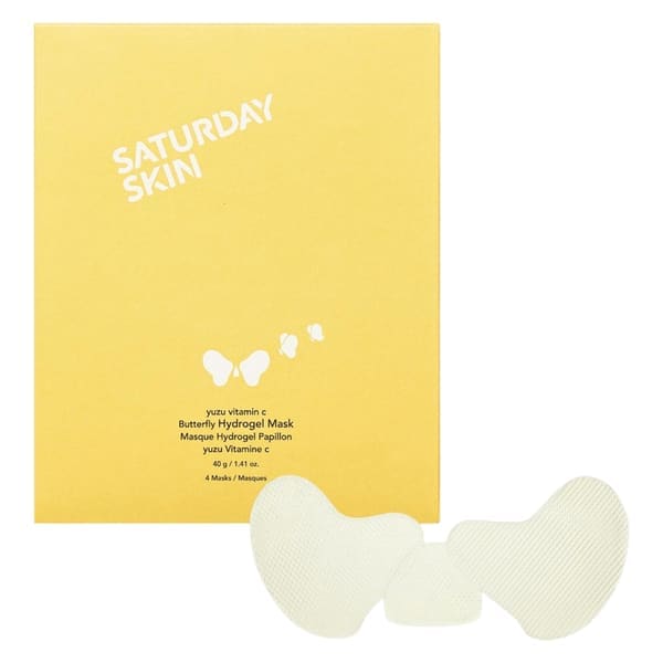 Saturday Skin Yuzu Vitamin C Butterfly Hydrogel Mask 4-Pack