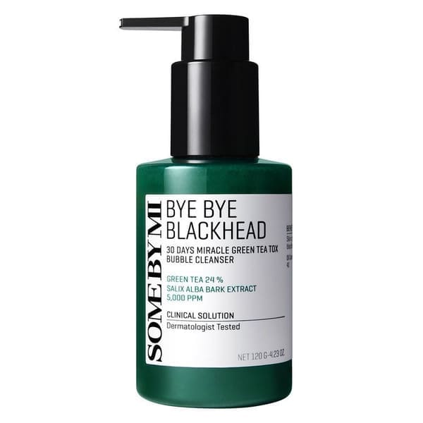 Some By Mi Bye Bye Blackhead 30 Days Miracle Green Tea Tox Bubble Cleanser