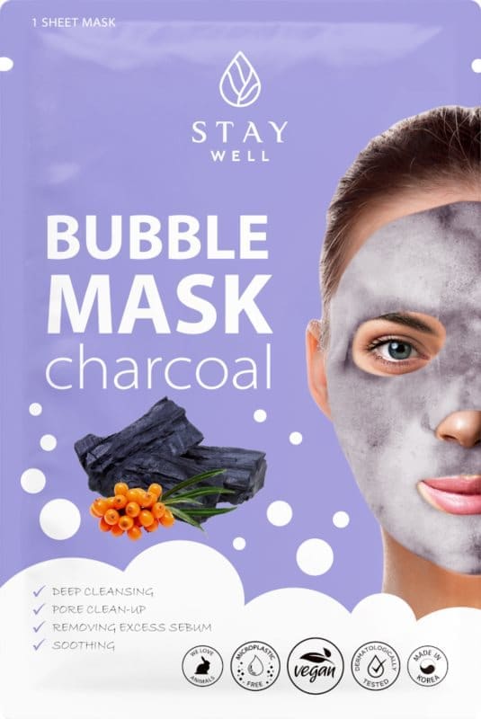 Stay Well Deep Cleansing Bubble Mask Charcoal 1 pcs