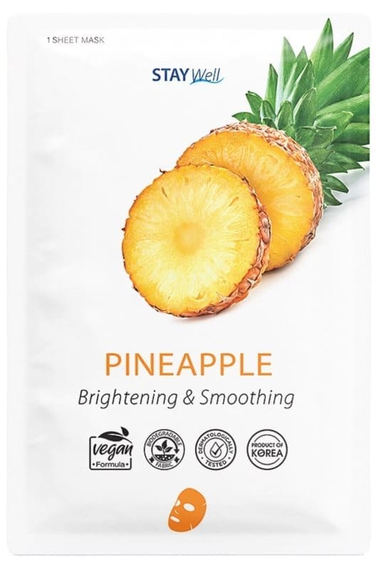 Stay Well Vegan sheet mask - Pineapple