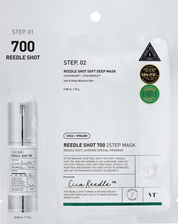 Vt Cosmetics Mild Reedle Shot 700 2-step Mask